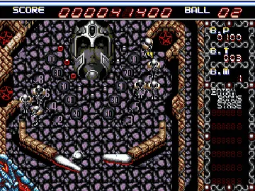 Devil Crash MD (Japan) screen shot game playing